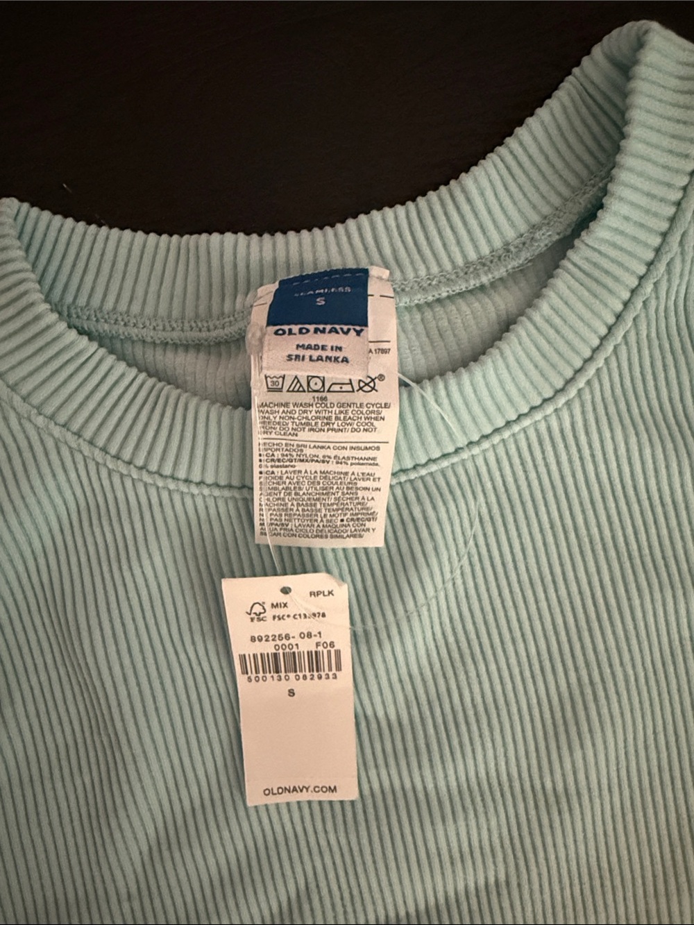 Classic Ribbed Tee - Light Blue - Picture 2 of 4